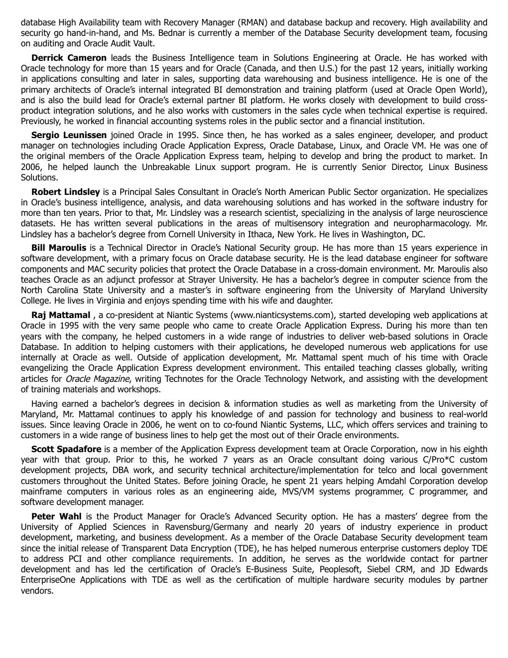 Preview page 8 of Applied Oracle Security Developing Secure Database and Middleware Environments 1st Edition By David Knox, Scott Gaetjen,
