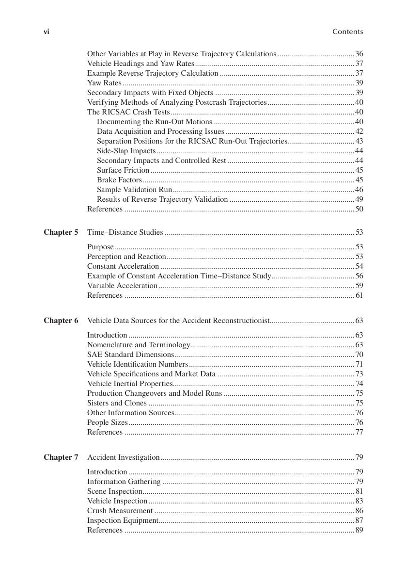 Preview page 7 of Automotive Accident Reconstruction Practices and Principles 2nd Edition By Donald Struble, John Struble