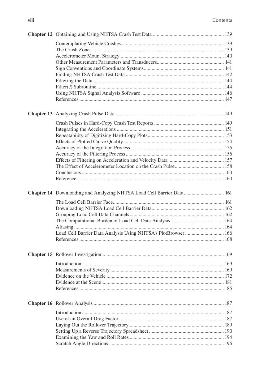Preview page 9 of Automotive Accident Reconstruction Practices and Principles 2nd Edition By Donald Struble, John Struble