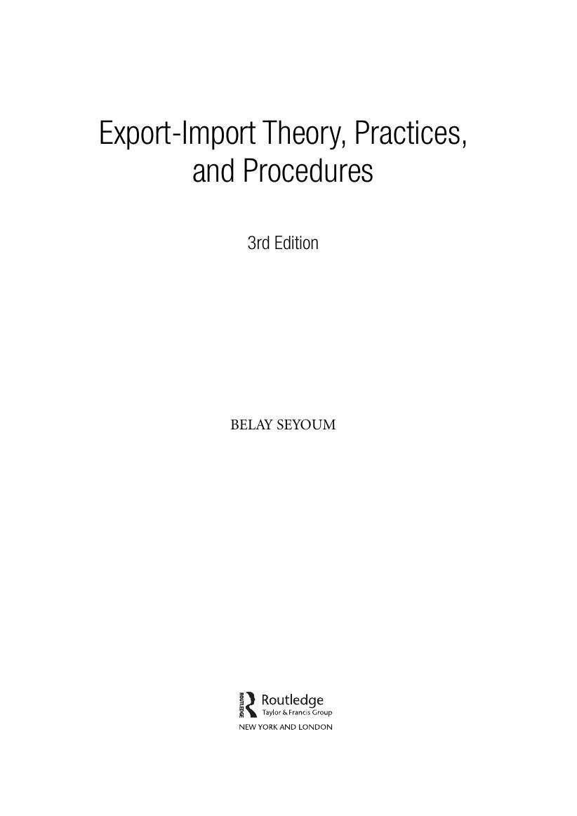 Preview page 4 of Export-Import Theory, Practices, and Procedures 3rd Edition By Belay Seyoum