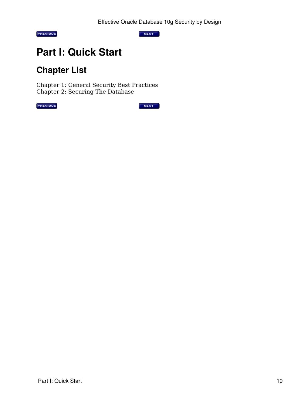 Preview page 10 of Effective Oracle Database 10g Security by Design 1st Edition By David Knox
