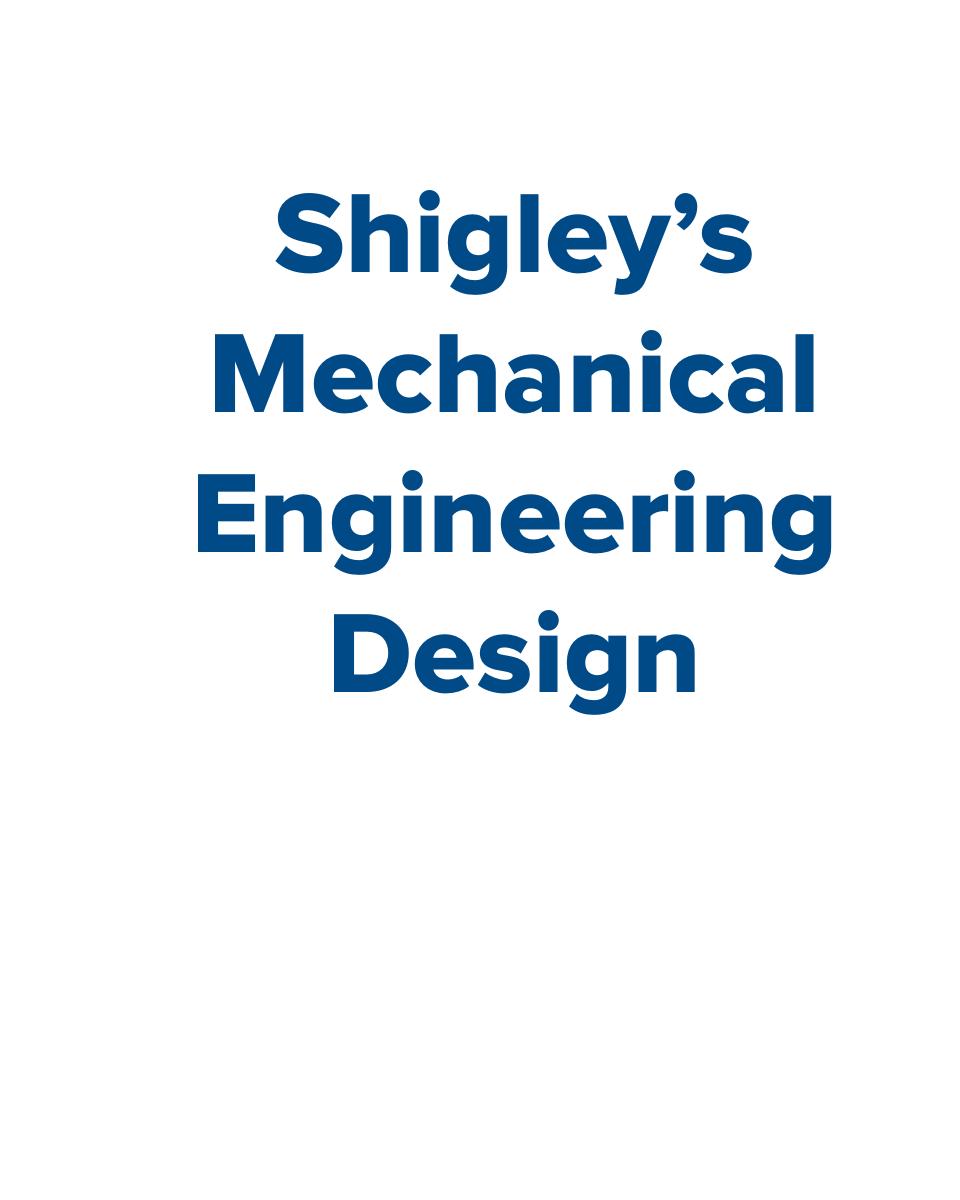 Preview page 2 of Shigley's Mechanical Engineering Design 2024 Release By Keith Nisbett, Richard Budynas