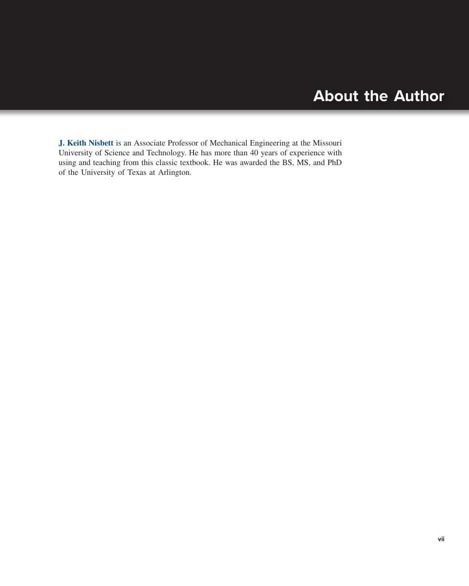 Preview page 8 of Shigley's Mechanical Engineering Design 2024 Release By Keith Nisbett, Richard Budynas