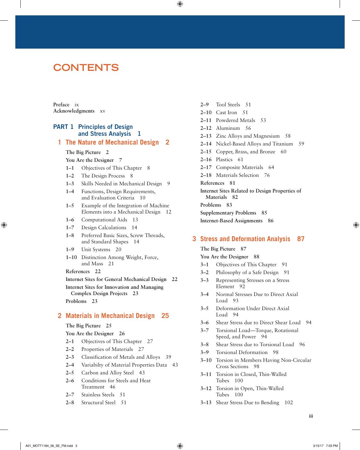 Preview page 4 of Machine Elements in Mechanical Design 6th Edition By Robert Mott, Edward Vavrek, Jyhwen Wang