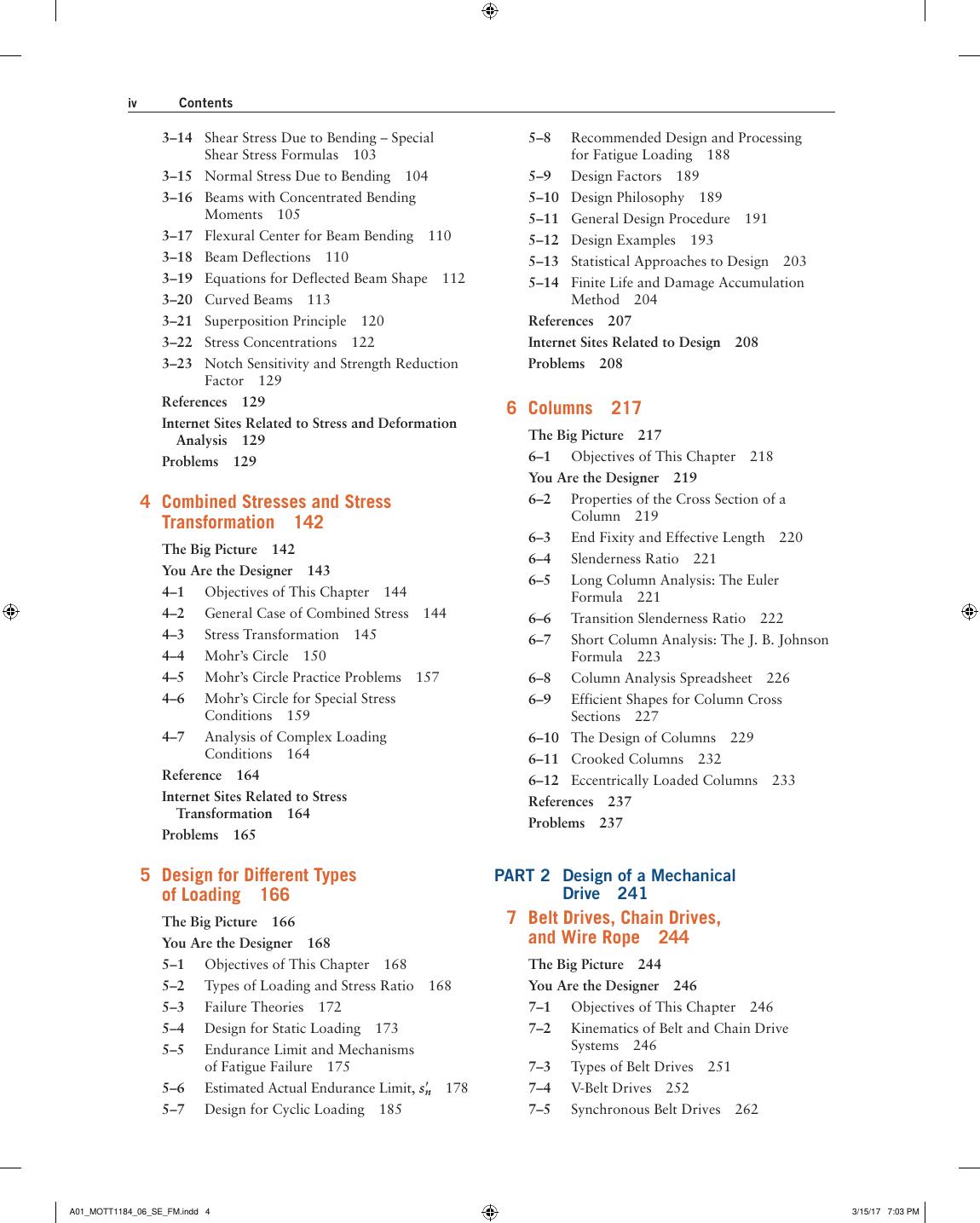 Preview page 5 of Machine Elements in Mechanical Design 6th Edition By Robert Mott, Edward Vavrek, Jyhwen Wang