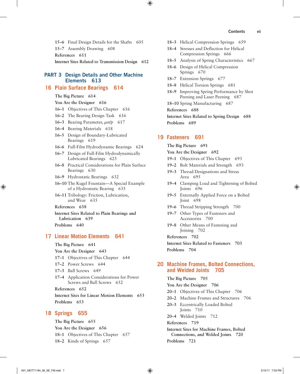 Preview page 8 of Machine Elements in Mechanical Design 6th Edition By Robert Mott, Edward Vavrek, Jyhwen Wang