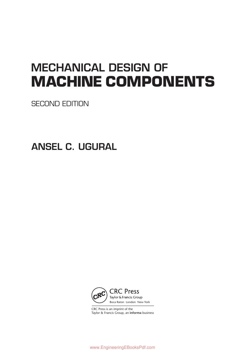 Preview page 4 of Mechanical Design of Machine Components 2nd Edition By Ansel Ugural