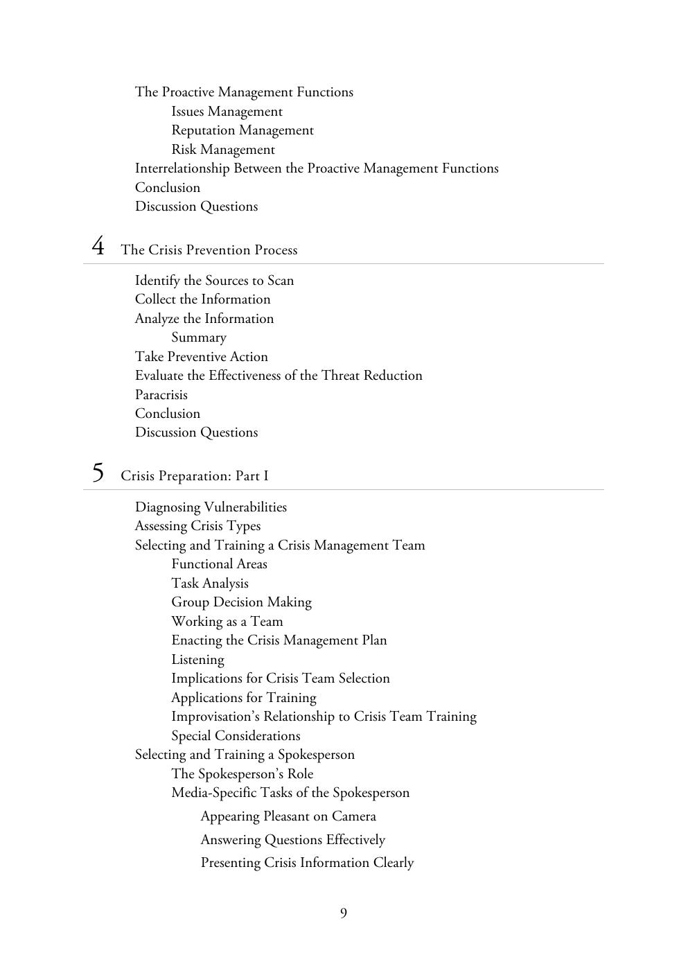 Preview page 9 of Ongoing Crisis Communication Planning, Managing, and Responding 4th Edition By Timothy Coombs