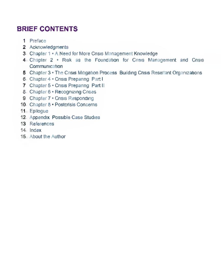 Preview page 8 of Ongoing Crisis Communication Planning, Managing, and Responding 5th Edition By Timothy Coombs