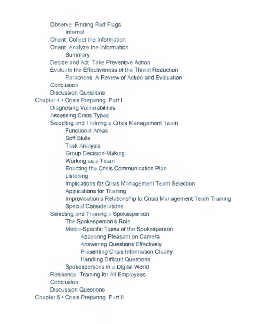 Preview page 10 of Ongoing Crisis Communication Planning, Managing, and Responding 5th Edition By Timothy Coombs