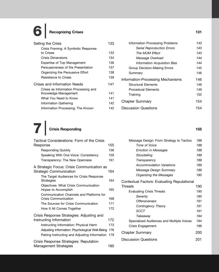 Preview page 10 of Ongoing Crisis Communication Planning, Managing, and Responding 6th Edition By Timothy Coombs