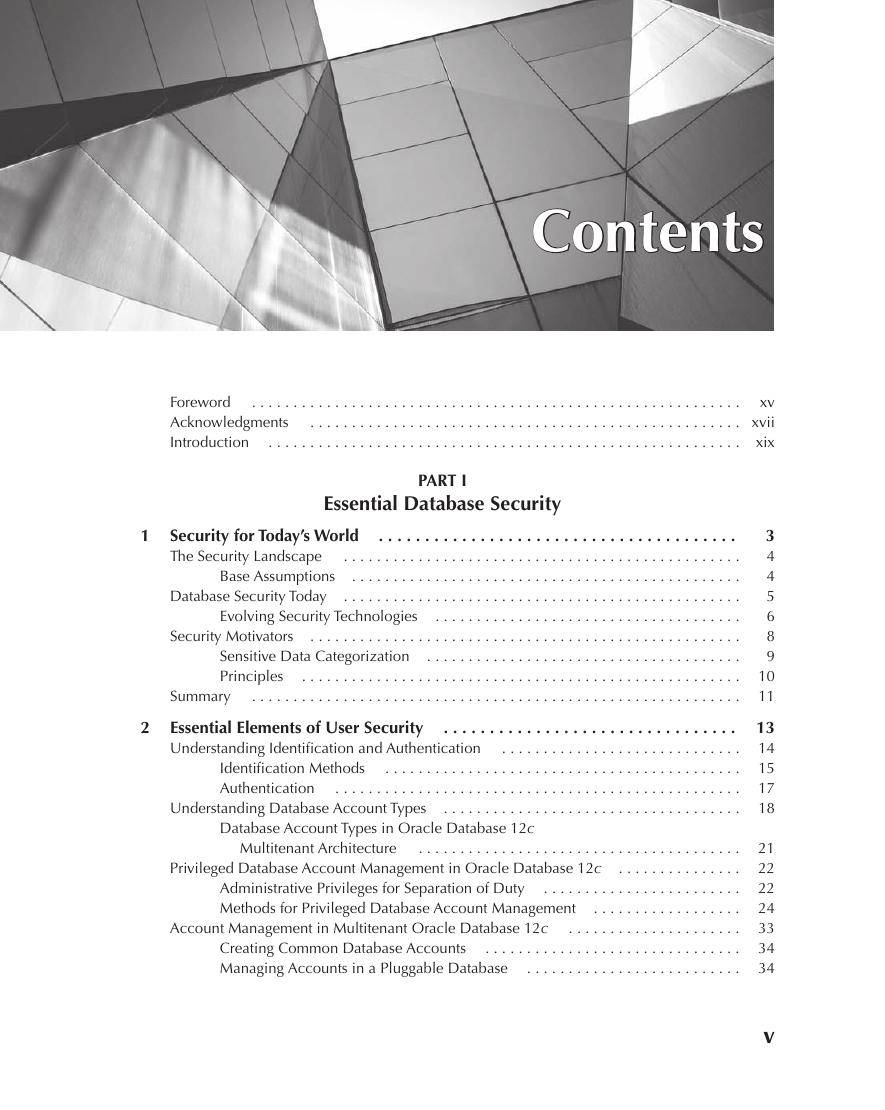 Preview page 6 of Oracle Database 12c Security 1st Edition By Scott Gaetjen, David Knox, William Maroulis