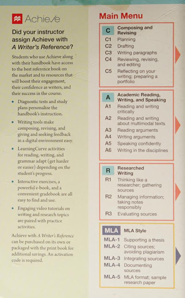 Preview page 2 of A Writer's Reference 10th Edition By Diana Hacker, Nancy Sommers