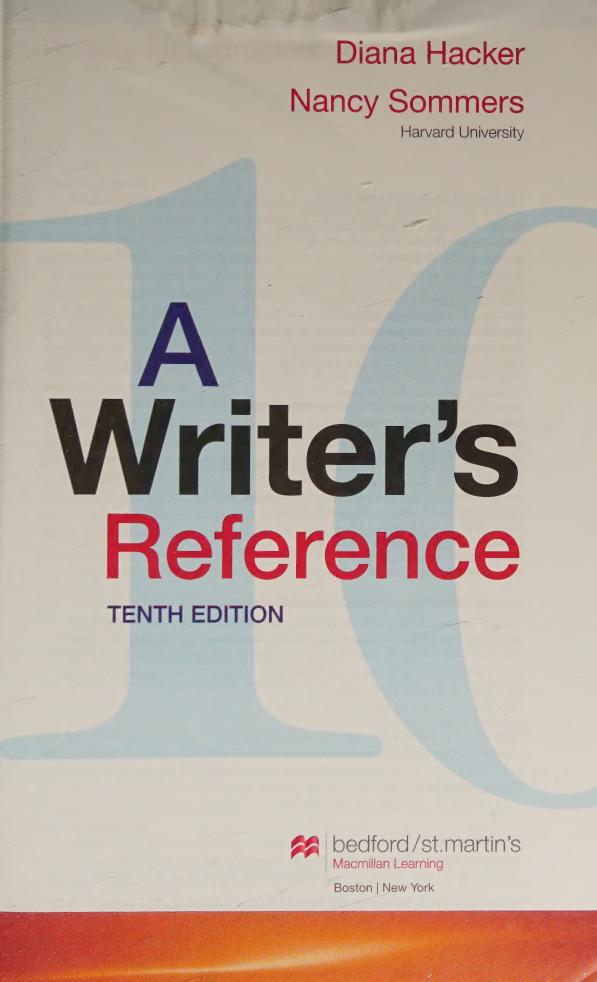 Preview page 5 of A Writer's Reference 10th Edition By Diana Hacker, Nancy Sommers