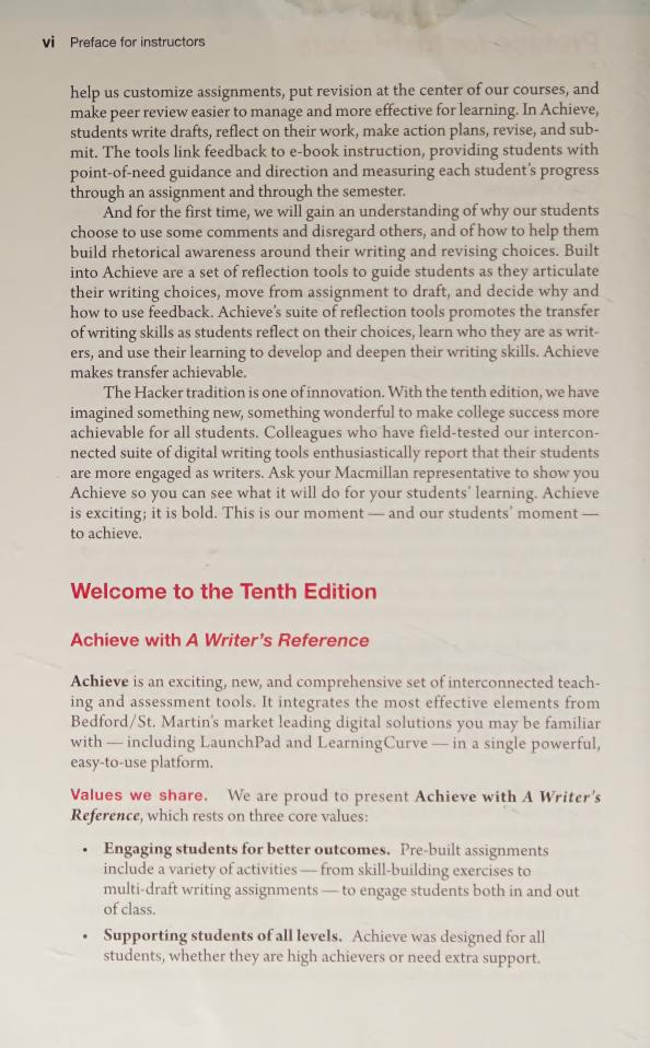 Preview page 8 of A Writer's Reference 10th Edition By Diana Hacker, Nancy Sommers