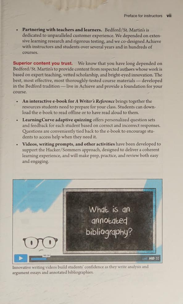 Preview page 9 of A Writer's Reference 10th Edition By Diana Hacker, Nancy Sommers