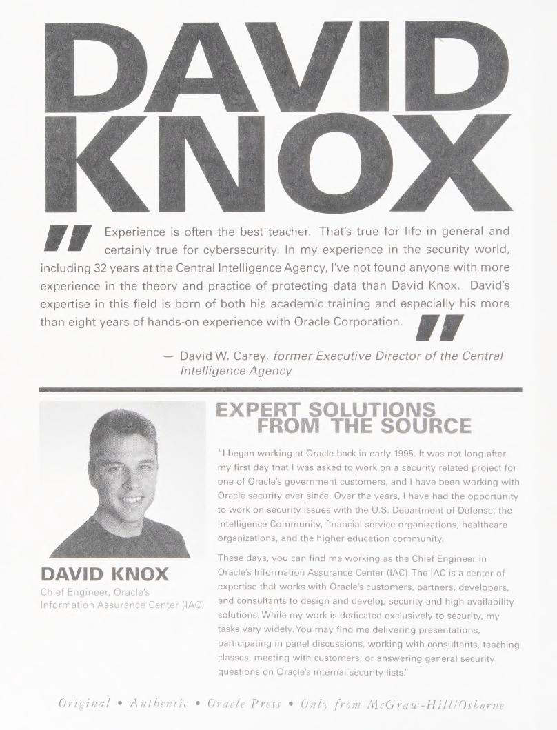 Preview page 2 of Effective Oracle Database 10g Security by Design 1st Edition By David Knox