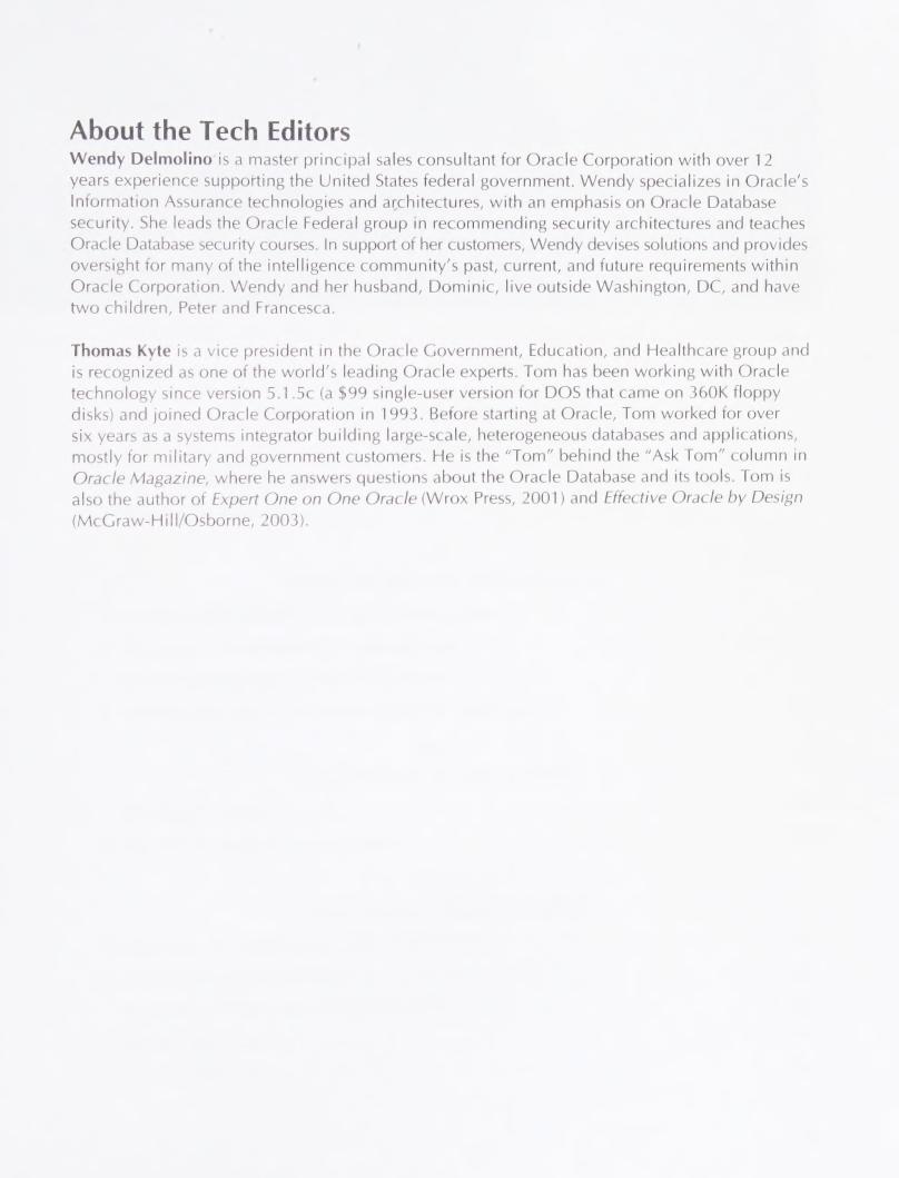 Preview page 8 of Effective Oracle Database 10g Security by Design 1st Edition By David Knox