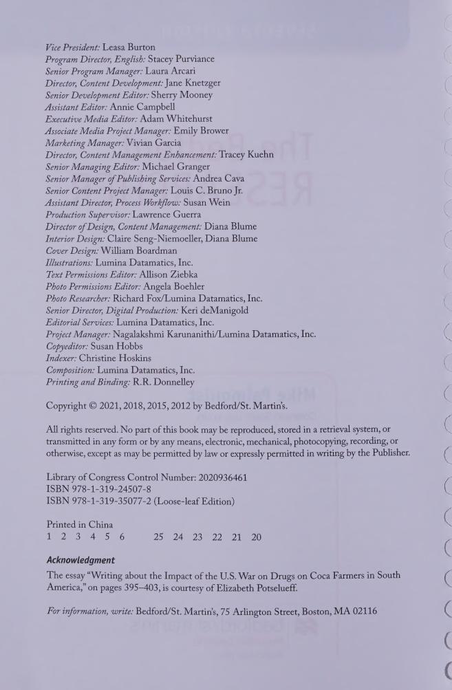 Preview page 6 of The Bedford Researcher 7th Edition By Mike Palmquist