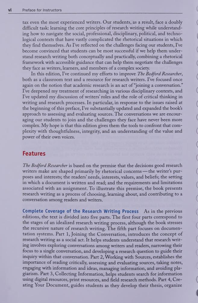 Preview page 8 of The Bedford Researcher 7th Edition By Mike Palmquist