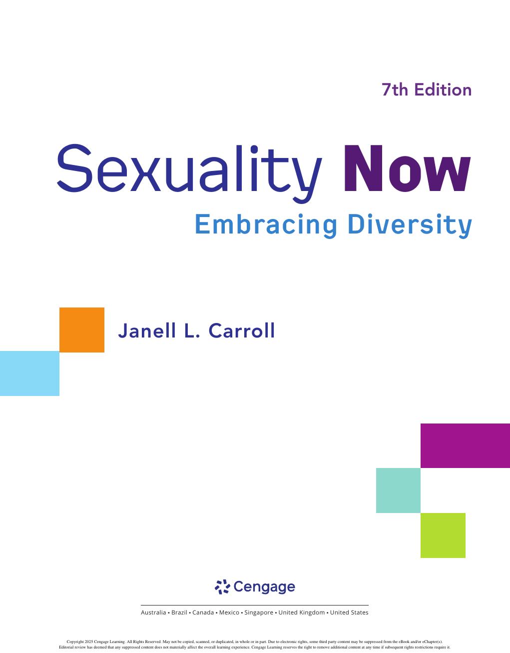 Preview page 2 of Sexuality Now Embracing Diversity 7th Edition By Janell Carroll