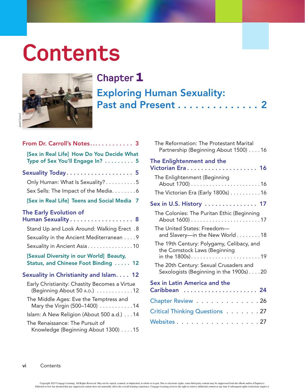 Preview page 8 of Sexuality Now Embracing Diversity 7th Edition By Janell Carroll