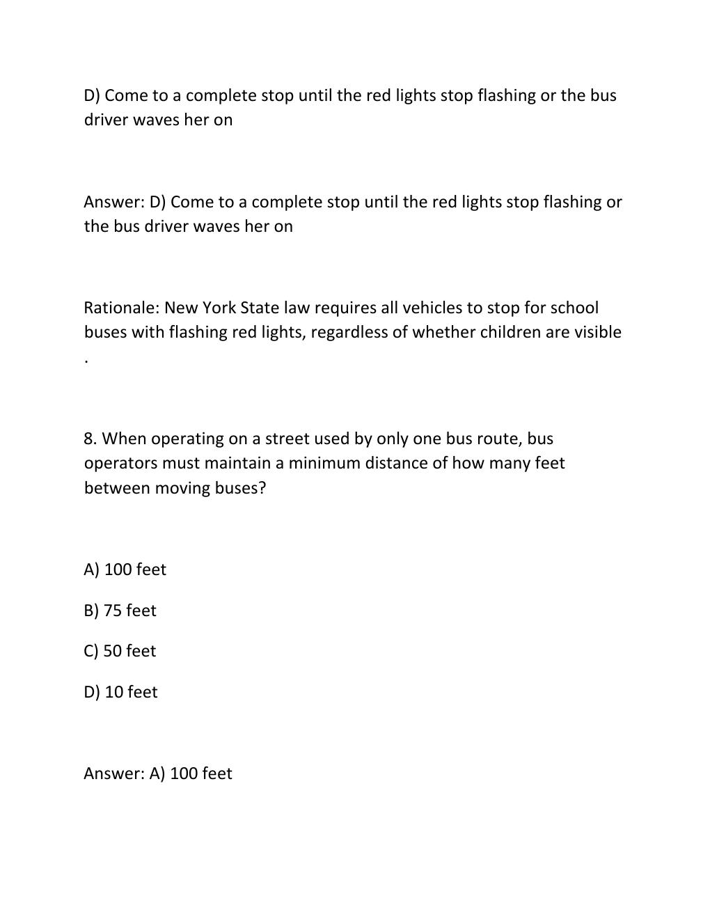 Preview page 6 of MTA DISPATCHER EXAM Complete Practice Test Bank