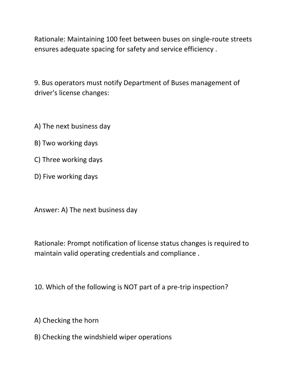 Preview page 7 of MTA DISPATCHER EXAM Complete Practice Test Bank
