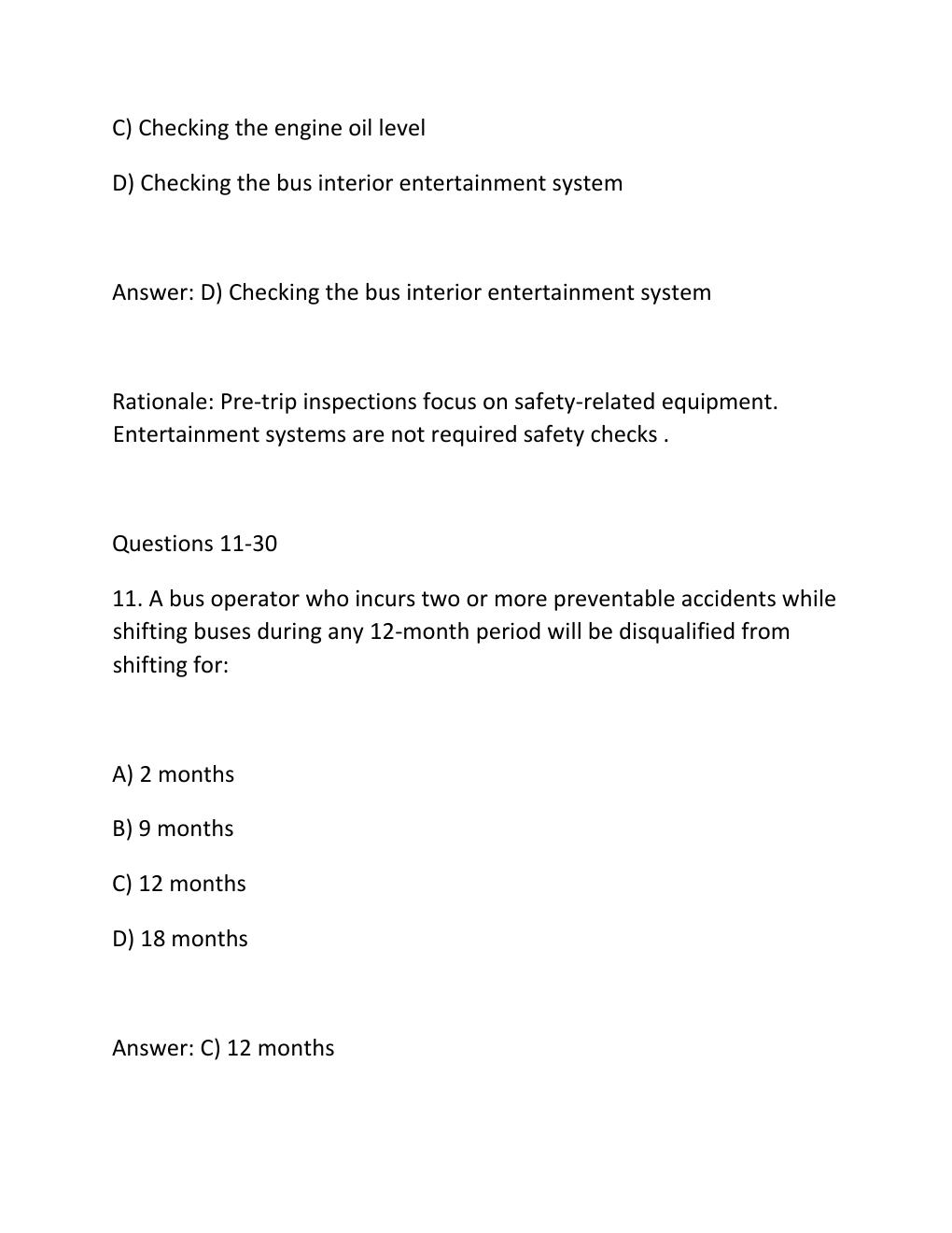 Preview page 8 of MTA DISPATCHER EXAM Complete Practice Test Bank
