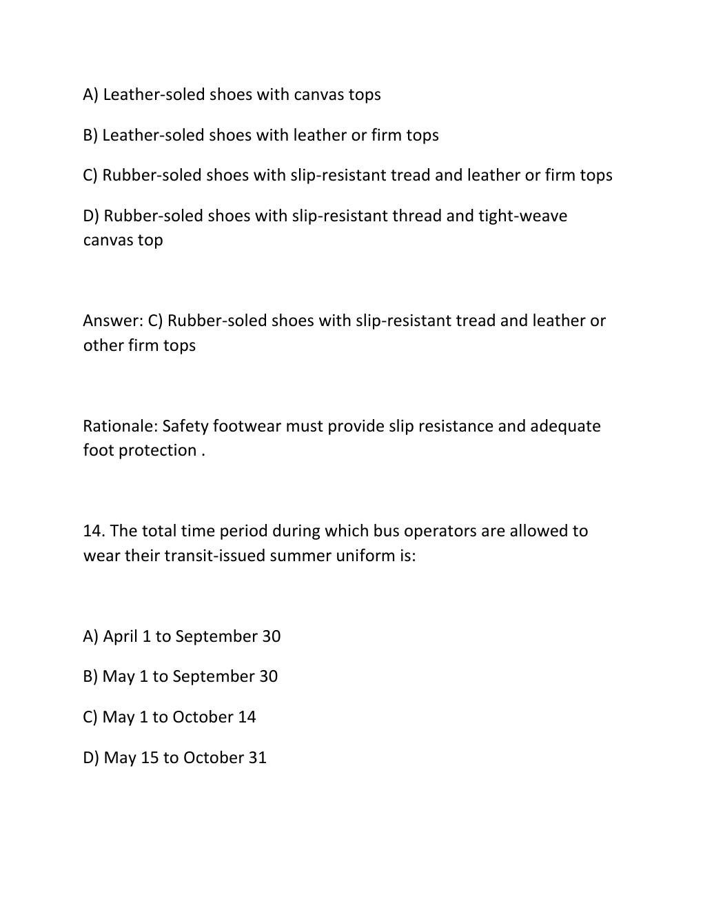 Preview page 10 of MTA DISPATCHER EXAM Complete Practice Test Bank