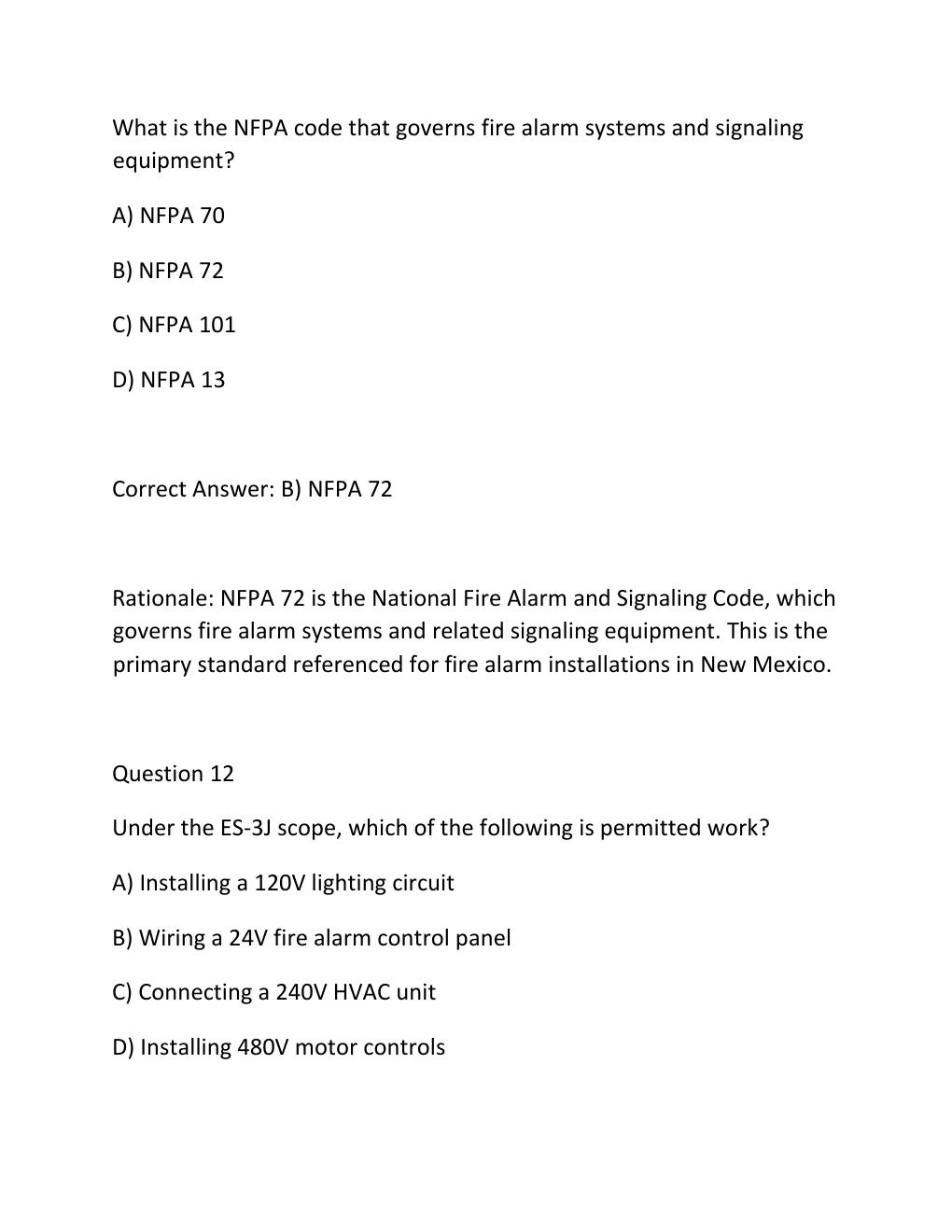 Preview page 9 of NEW MEXICO LOW VOLTAGE JOURNEYMAN ES3J – COMPLETE TEST BANK Certification Exam