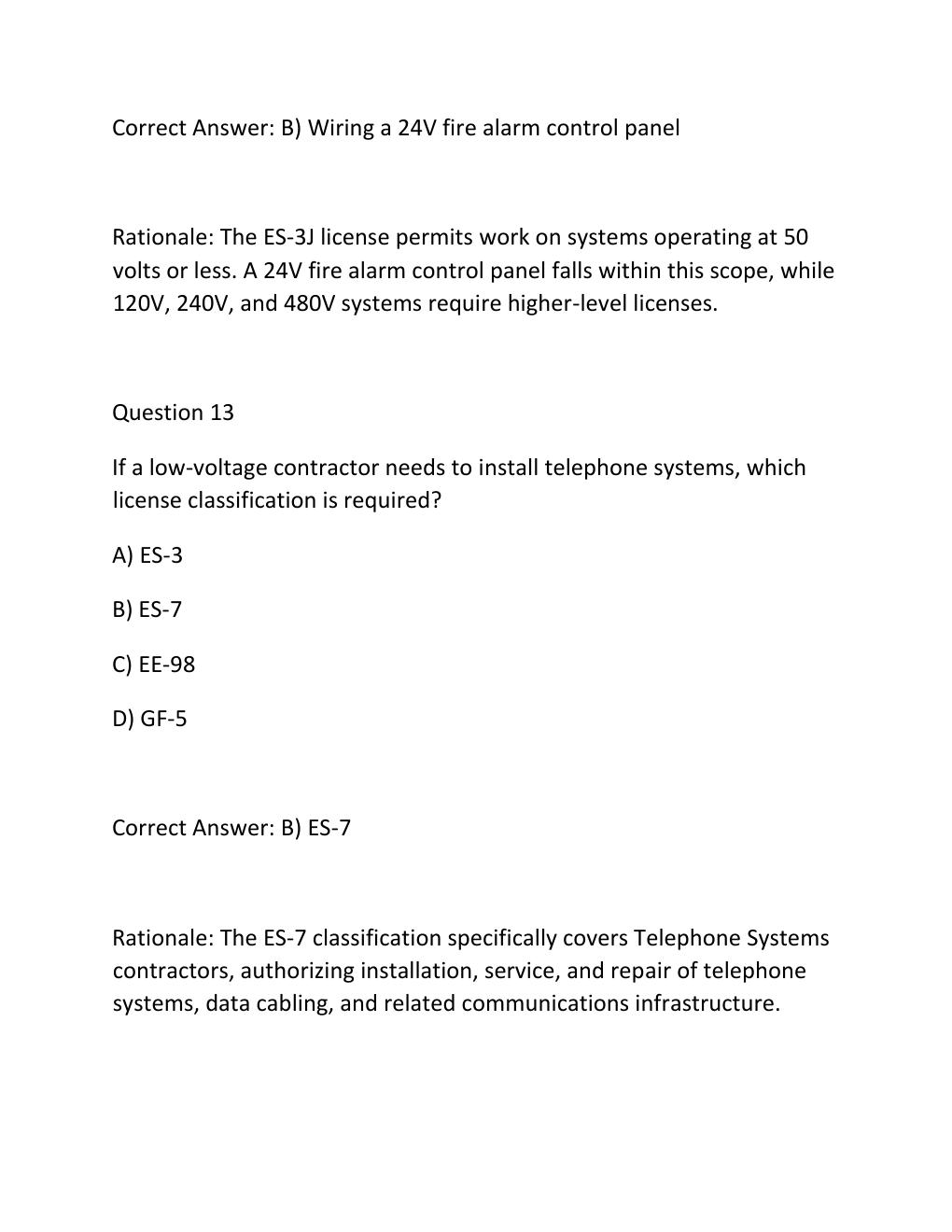 Preview page 10 of NEW MEXICO LOW VOLTAGE JOURNEYMAN ES3J – COMPLETE TEST BANK Certification Exam