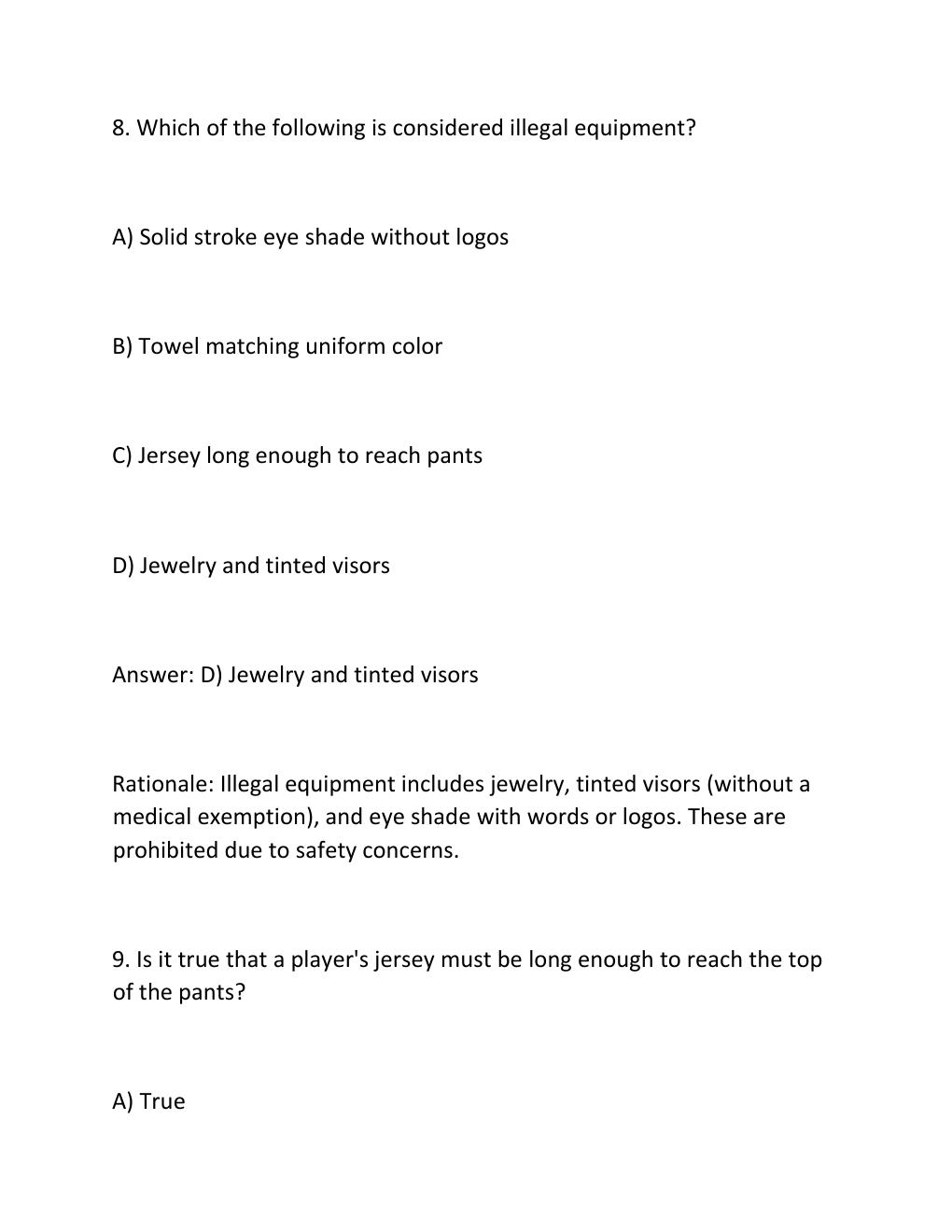 Preview page 7 of NFHS FOOTBALL EXAM  – COMPLETE STUDY GUIDE 300 Practice Questions with Verified .