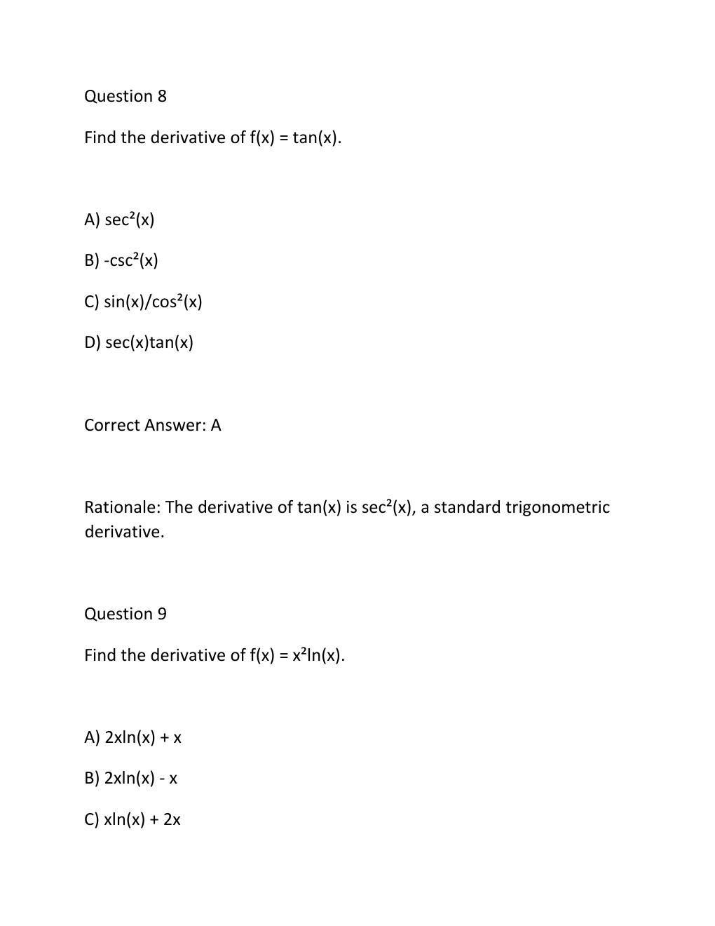 Preview page 6 of MAT 251  Benchmark 2- Checkpoints 1-2 Complete Question Practice Test Bank  StraighterL