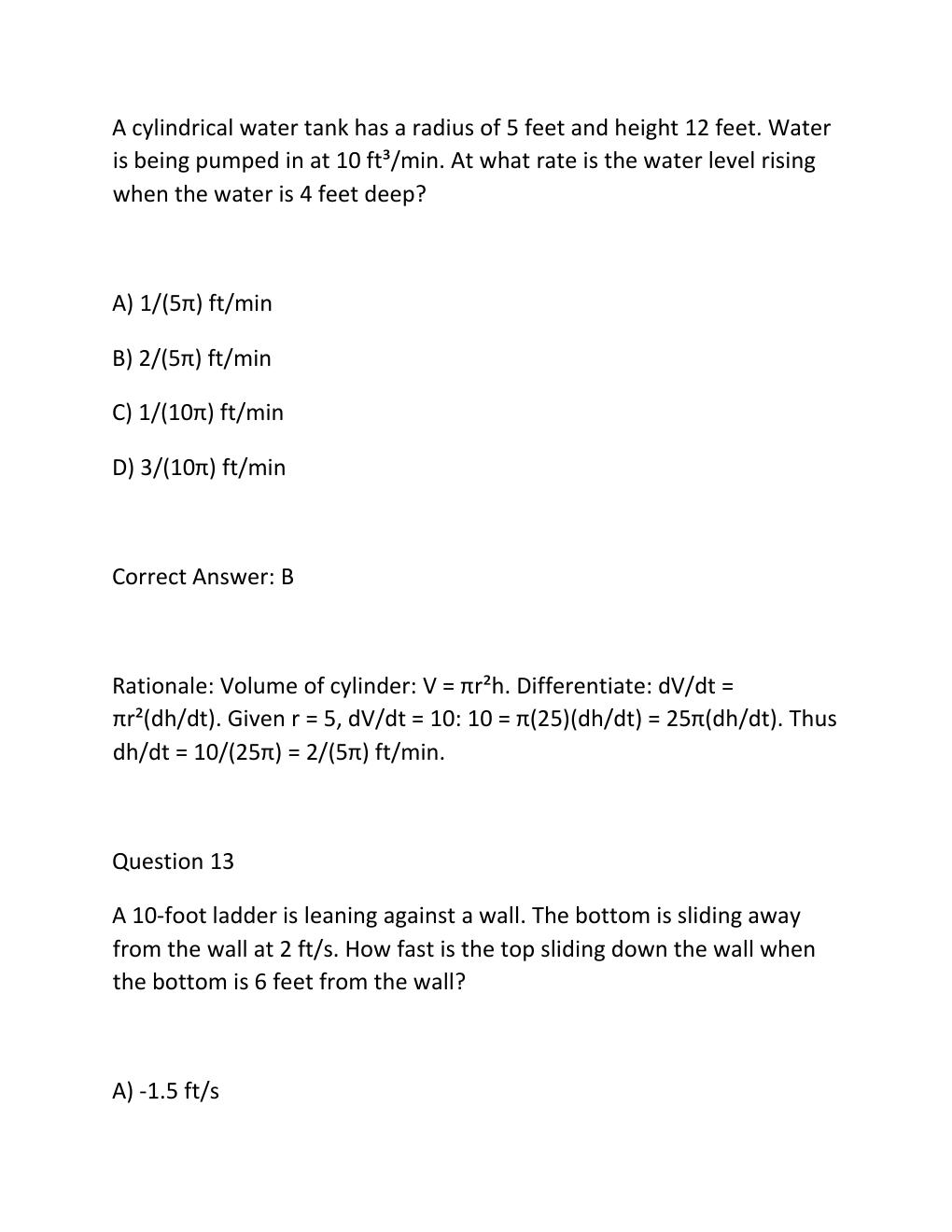 Preview page 9 of MAT 251  Benchmark 2- Checkpoints 1-2 Complete Question Practice Test Bank  StraighterL
