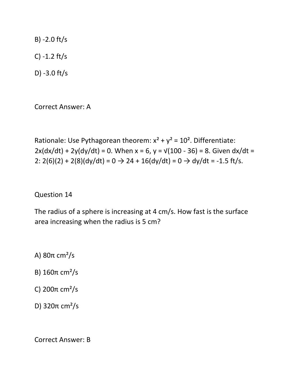 Preview page 10 of MAT 251  Benchmark 2- Checkpoints 1-2 Complete Question Practice Test Bank  StraighterL