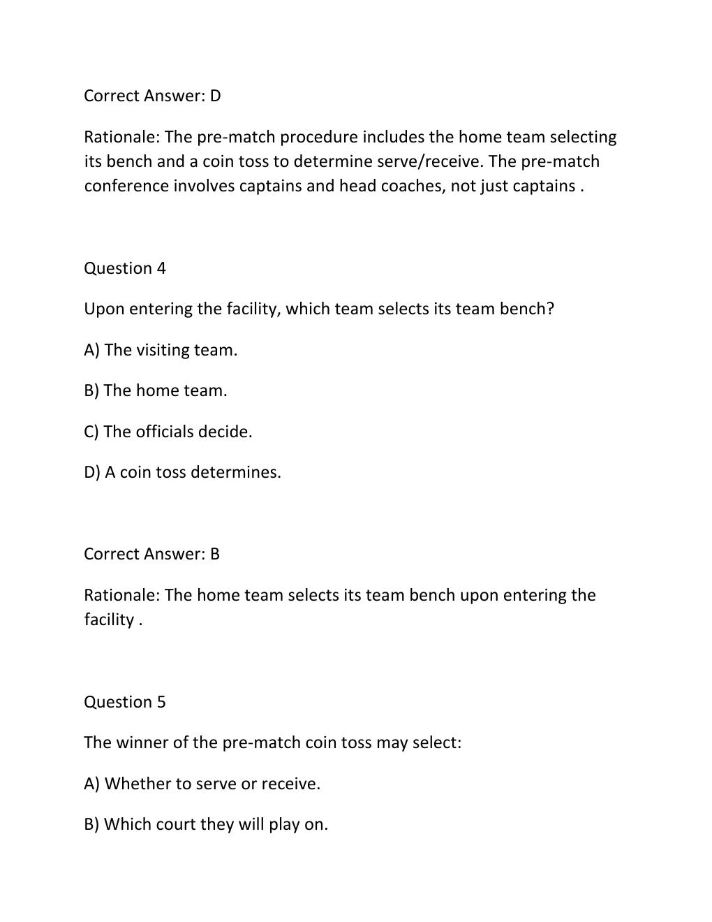 Preview page 3 of NFHS Volleyball Rules and Officiating Exam Complete Practice Test Bank