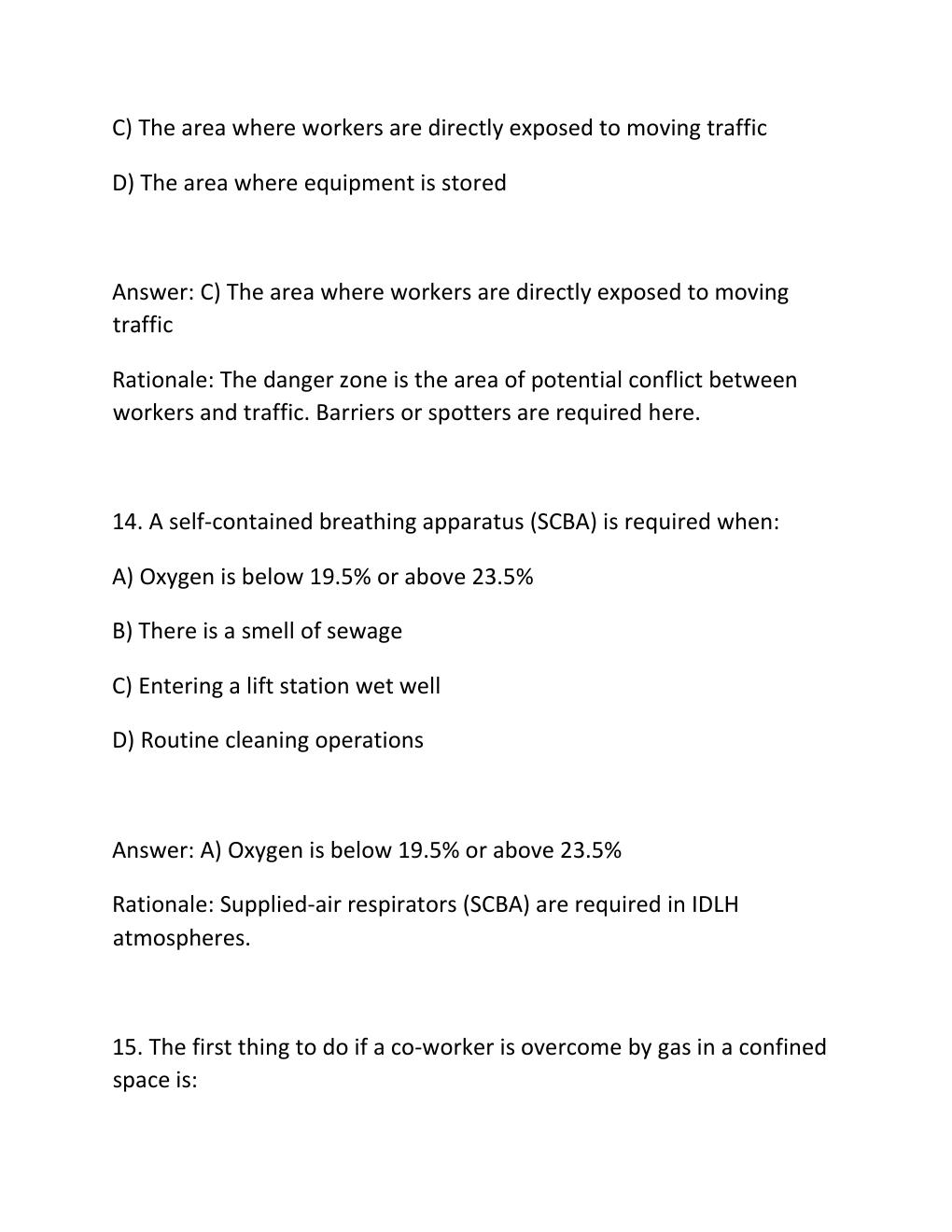 Preview page 8 of CWEA COLLECTION SYSTEMS MAINTENANCE GRADE 1 EXAM Complete Practice Test Bank
