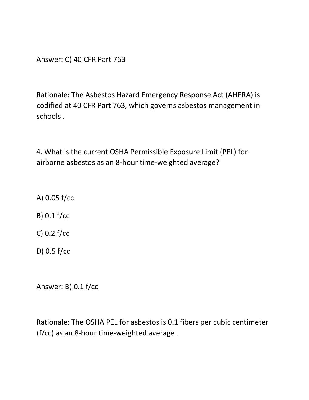 Preview page 3 of NIOSH 582 Sampling and Evaluating Airborne Asbestos Dust Complete Practice Test Bank