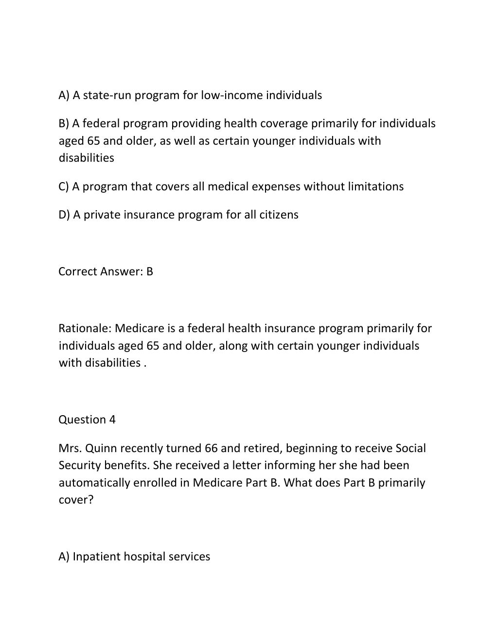 Preview page 3 of AHIP FINAL EXAM – MEDICARE CERTIFICATION Complete Practice Test Bank