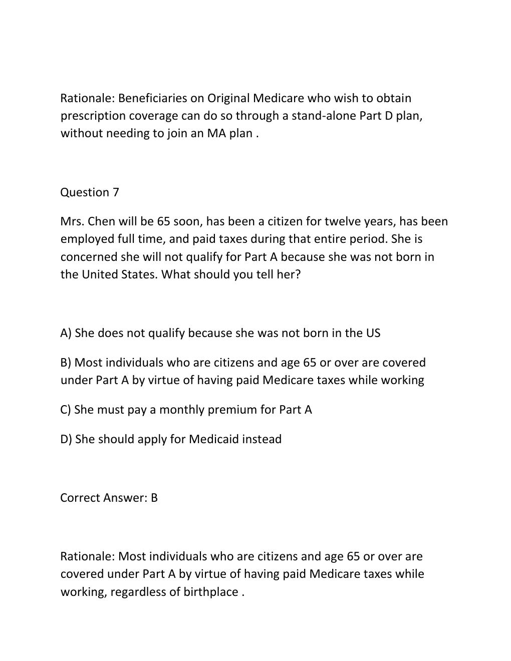 Preview page 6 of AHIP FINAL EXAM – MEDICARE CERTIFICATION Complete Practice Test Bank