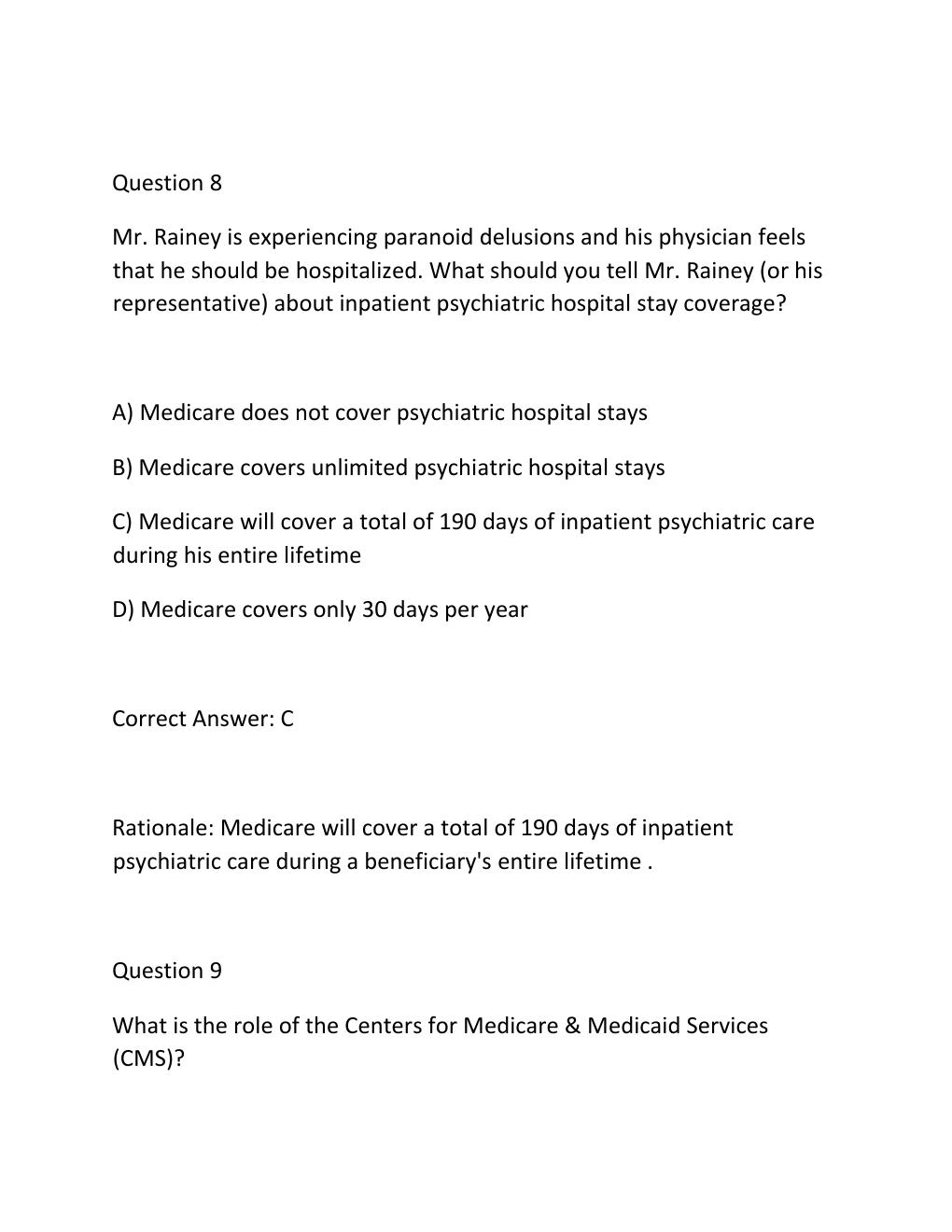 Preview page 7 of AHIP FINAL EXAM – MEDICARE CERTIFICATION Complete Practice Test Bank
