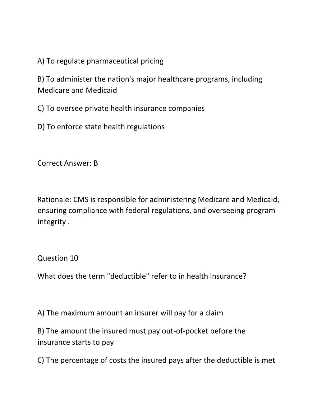 Preview page 8 of AHIP FINAL EXAM – MEDICARE CERTIFICATION Complete Practice Test Bank