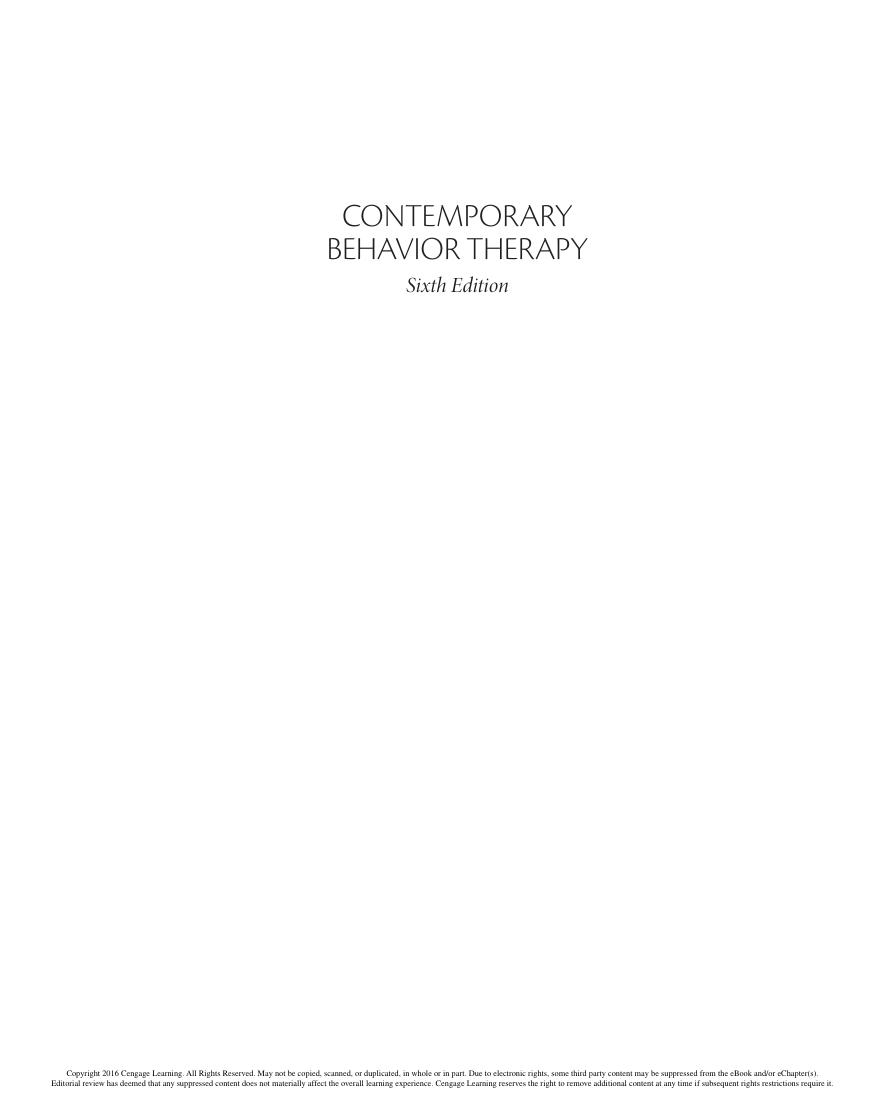 Preview page 2 of Contemporary Behavior Therapy 6th Edition By Michael Spiegler eBook