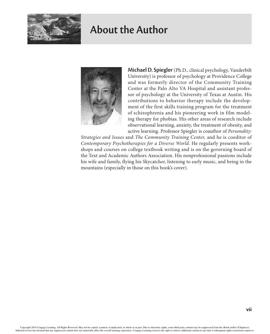 Preview page 9 of Contemporary Behavior Therapy 6th Edition By Michael Spiegler eBook