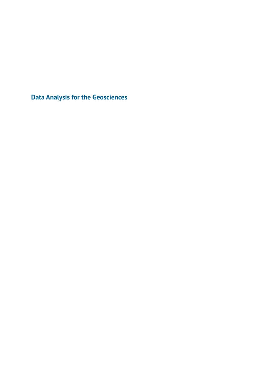 Preview page 3 of Data Analysis for the Geosciences Essentials of Uncertainty Comparison and Visualization 1st Edition By Michael Liemohn