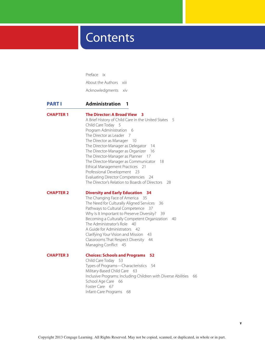 Preview page 8 of Administration of Programs for Young Children 9th  Edition By Phyllis Click