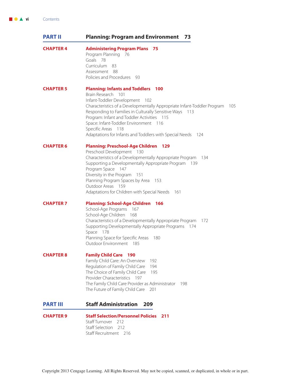 Preview page 9 of Administration of Programs for Young Children 9th  Edition By Phyllis Click