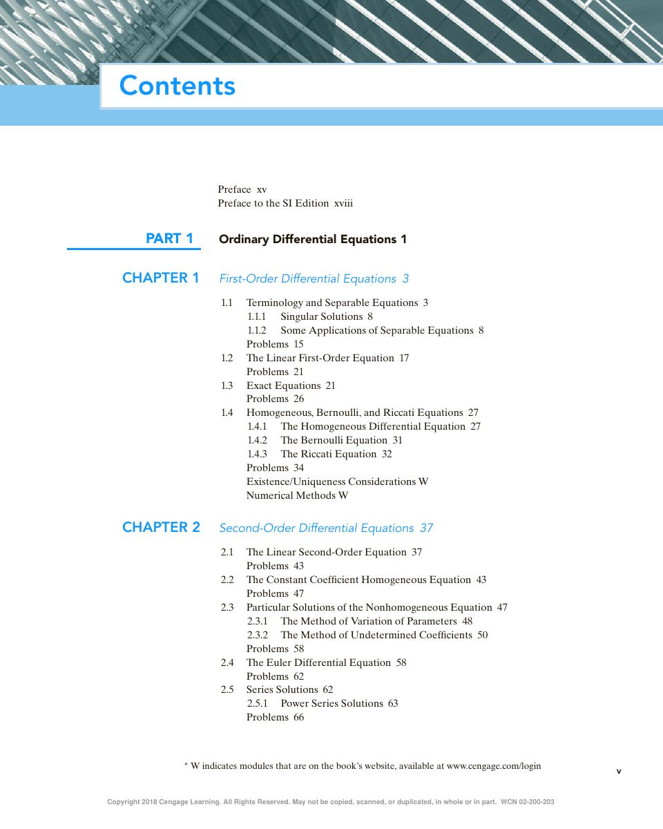 Preview page 7 of Advanced Engineering Mathematics (SI Edition) 8th  Edition By Peter O’Neil