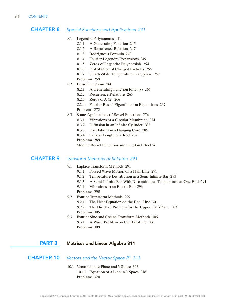 Preview page 10 of Advanced Engineering Mathematics (SI Edition) 8th  Edition By Peter O’Neil